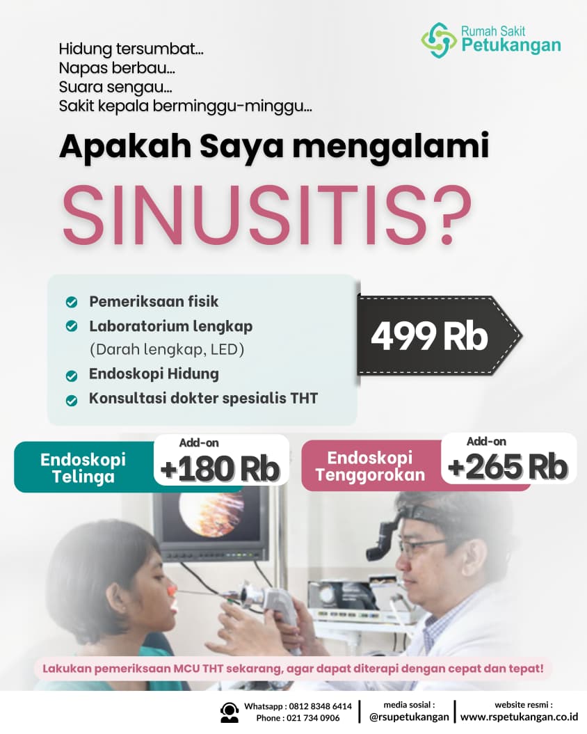 Promo Spesial Pemeriksaan Sinusitis